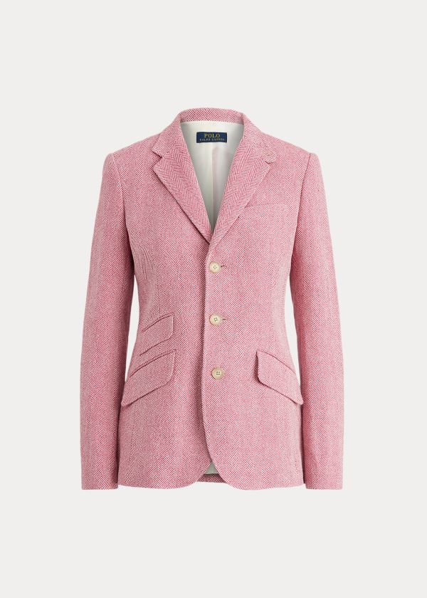 Blazer Polo Ralph Lauren Mujer Rosas / Creme - Cotton-Blend - YQEGW2038